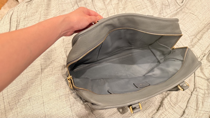 Loewe Grey Leather Boston Bag, photo 3