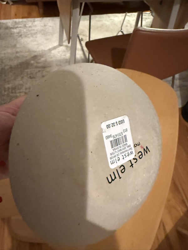 West Elm Concrete Planter - White/Grey, photo 2